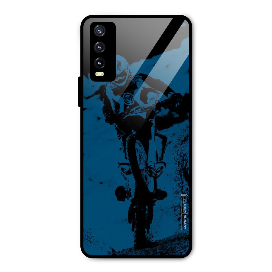 Moto Combat Metal Back Case for Vivo Y20g