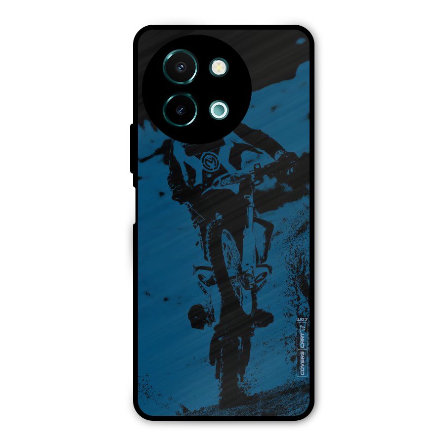 Moto Combat Metal Back Case for Vivo Y58
