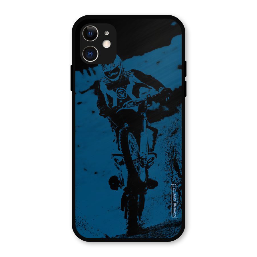 Moto Combat Metal Back Case for iPhone 11