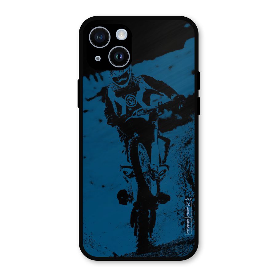 Moto Combat Metal Back Case for iPhone 14
