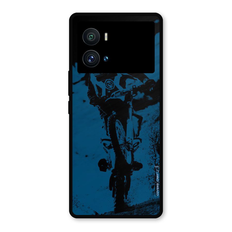 Moto Combat Metal Back Case for iQOO 9 Pro