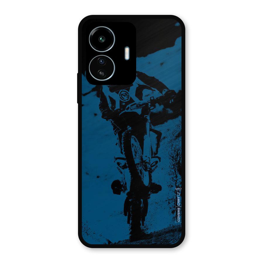 Moto Combat Metal Back Case for vivo iQOO Z6 Lite 5G