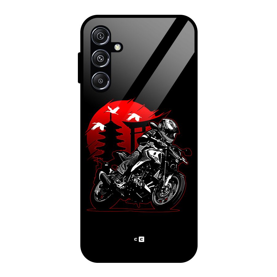 Moto Lean Glass Back Case for Galaxy M34 5G