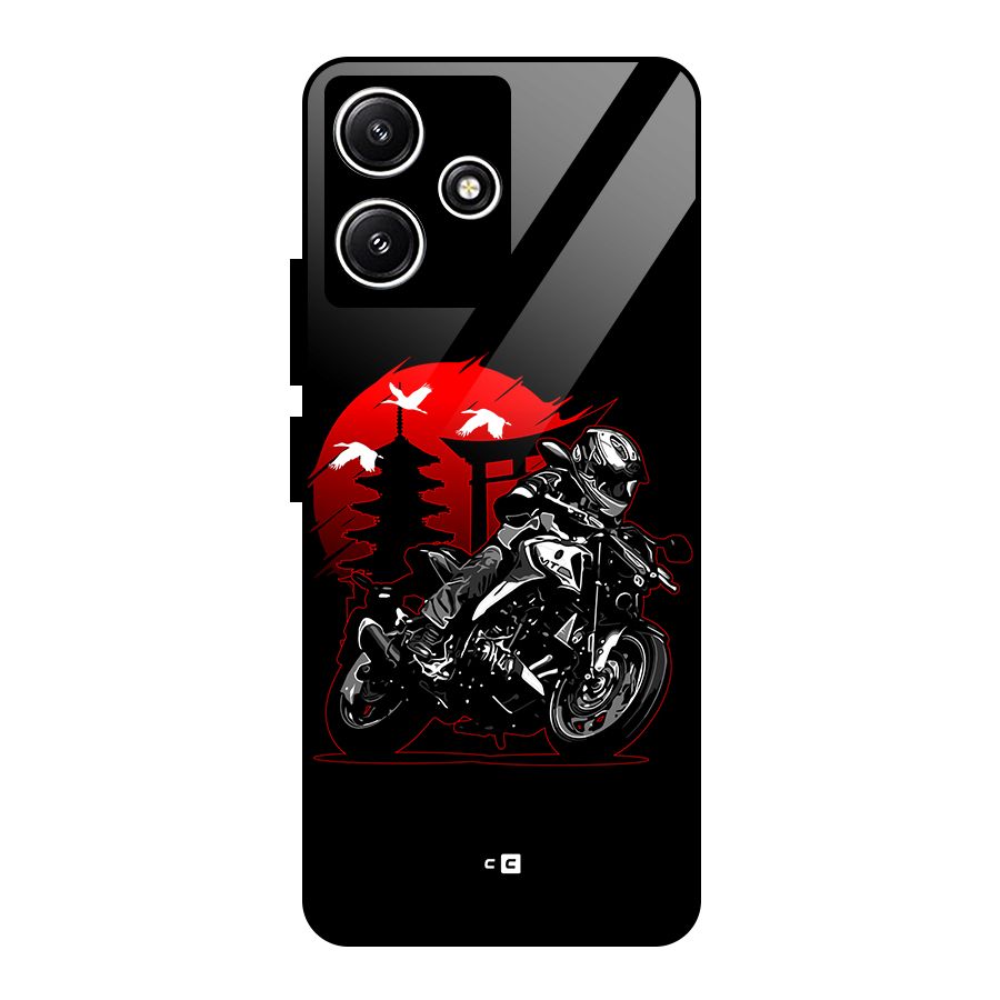 Moto Lean Glass Back Case for Poco M6 Pro
