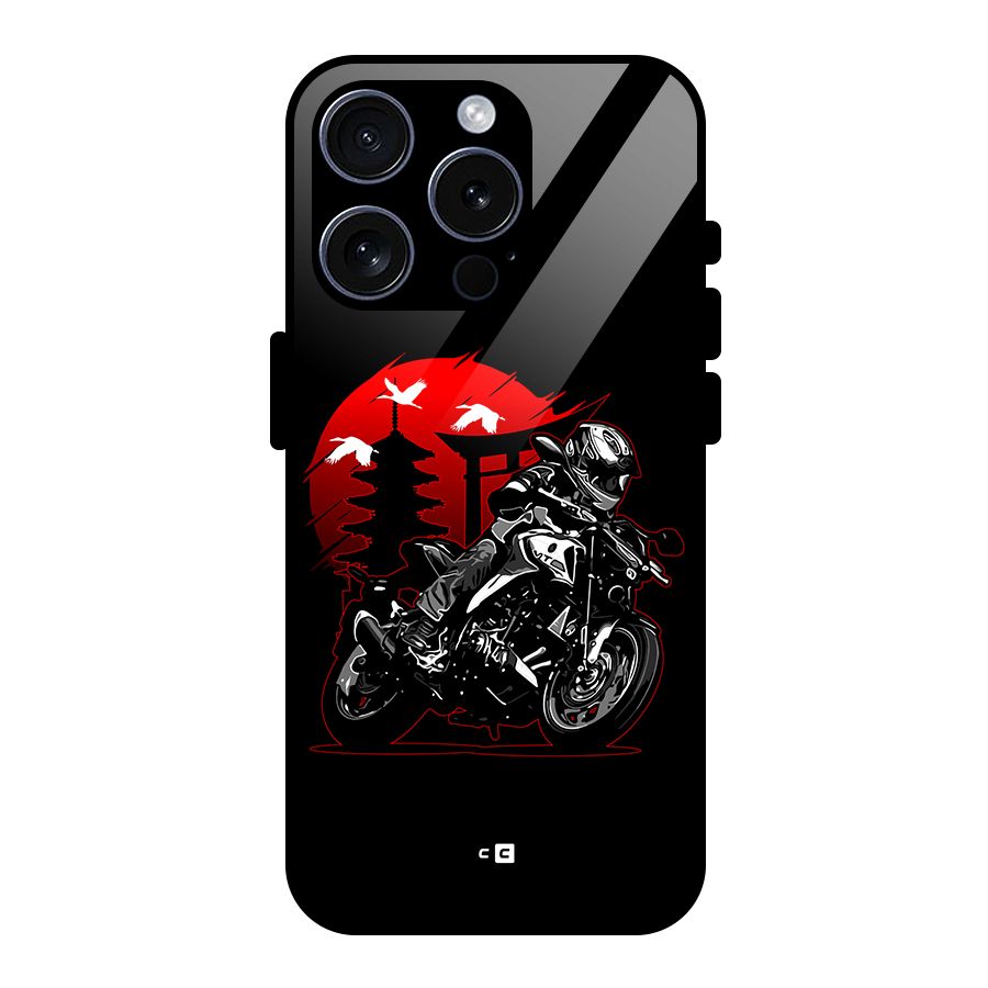 Moto Lean Glass Back Case for iPhone 15 Pro