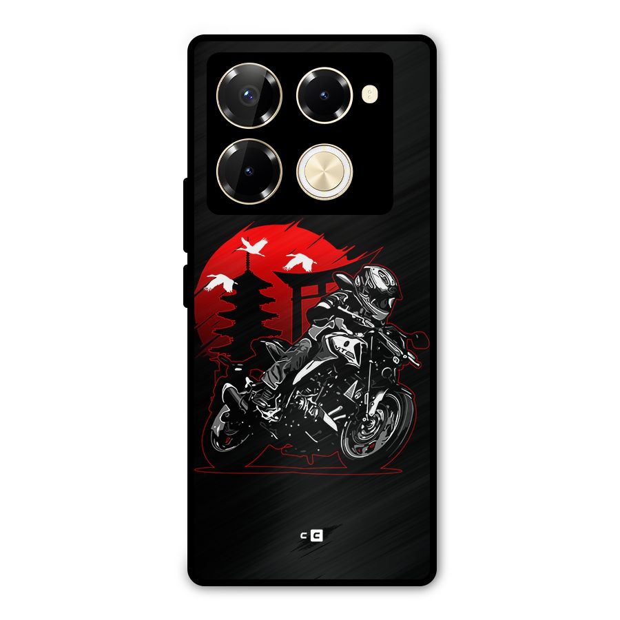 Moto Lean Metal Back Case for Infinix Note 40 Pro Plus