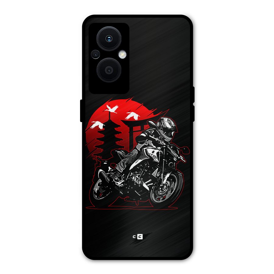 Moto Lean Metal Back Case for Oppo F21 Pro 5G