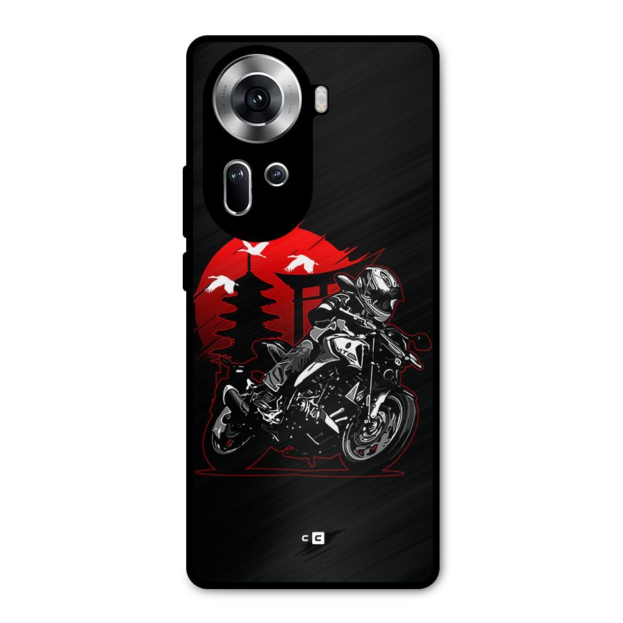 Moto Lean Metal Back Case for Oppo Reno11 5G