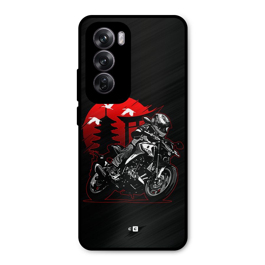 Moto Lean Metal Back Case for Oppo Reno12 Pro