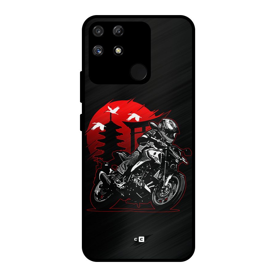 Moto Lean Metal Back Case for Realme Narzo 50A