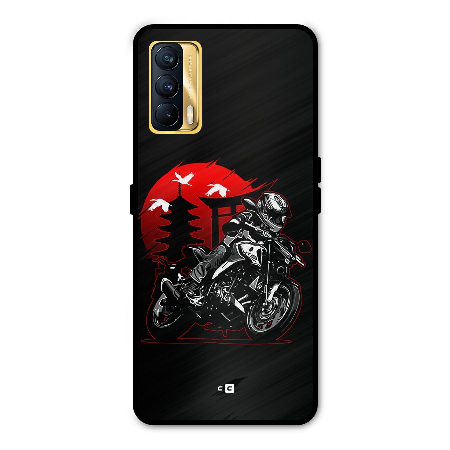 Moto Lean Metal Back Case for Realme X7