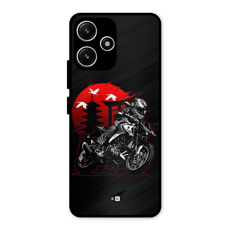 Moto Lean Metal Back Case for Redmi 12 5G