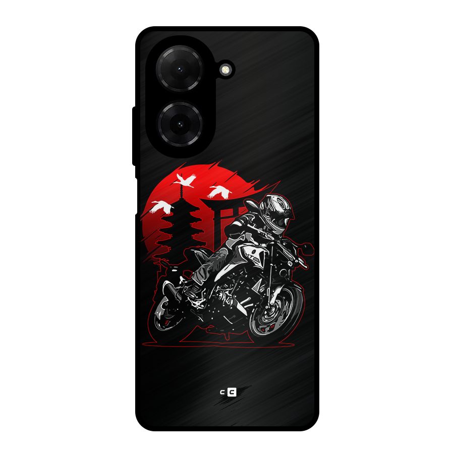 Moto Lean Metal Back Case for Redmi A5 4G