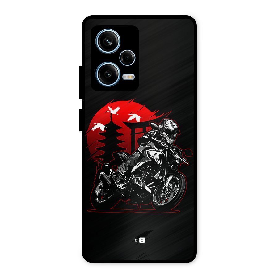 Moto Lean Metal Back Case for Redmi Note 12 Pro