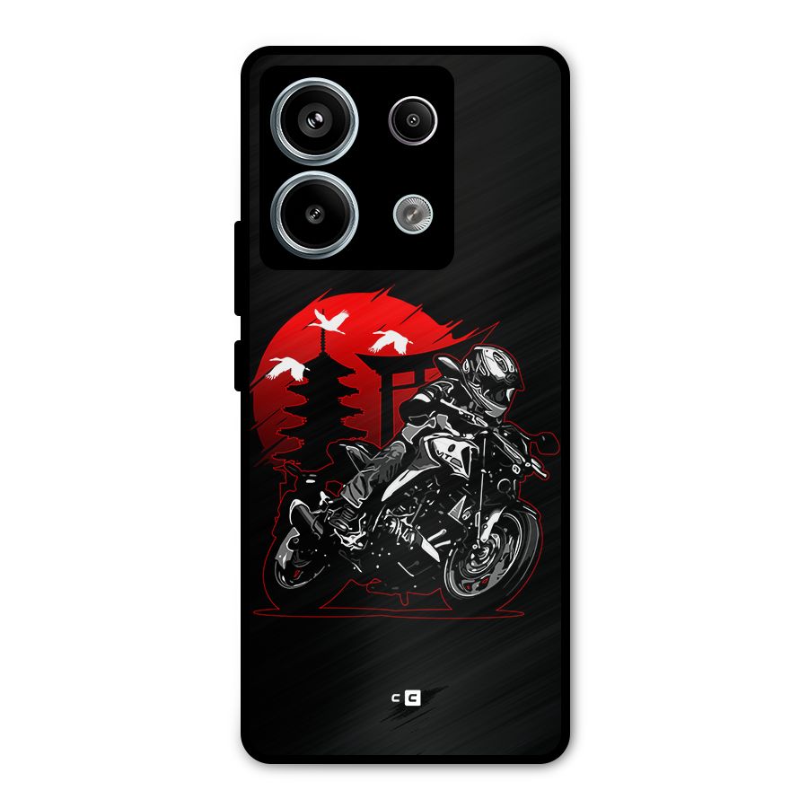 Moto Lean Metal Back Case for Redmi Note 13 Pro 5G