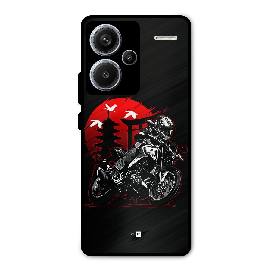 Moto Lean Metal Back Case for Redmi Note 13 Pro Plus