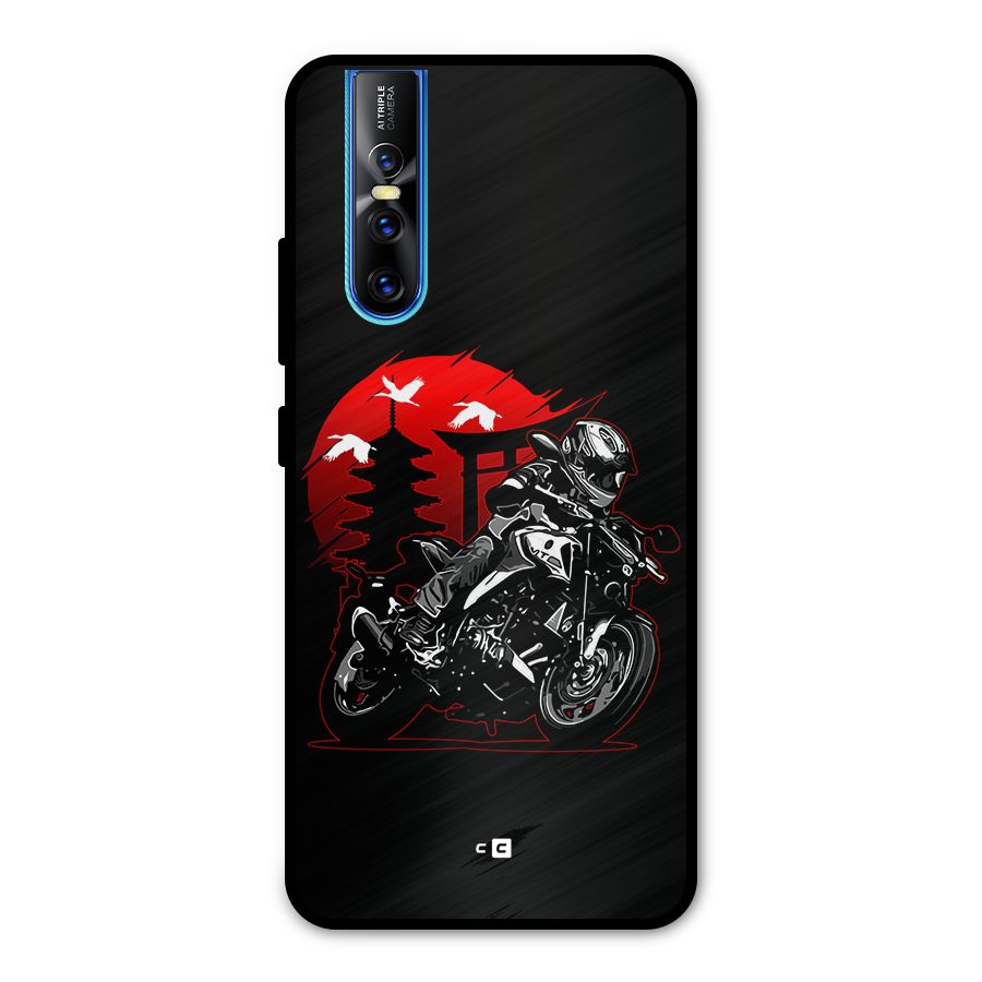 Moto Lean Metal Back Case for Vivo V15 Pro