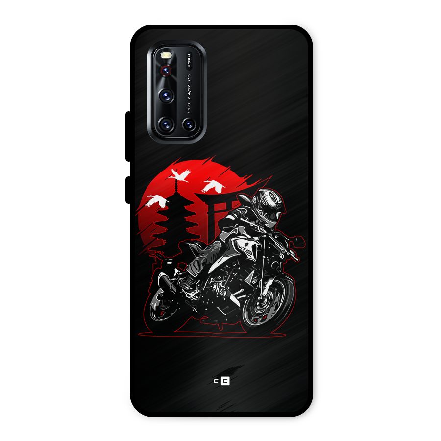 Moto Lean Metal Back Case for Vivo V19