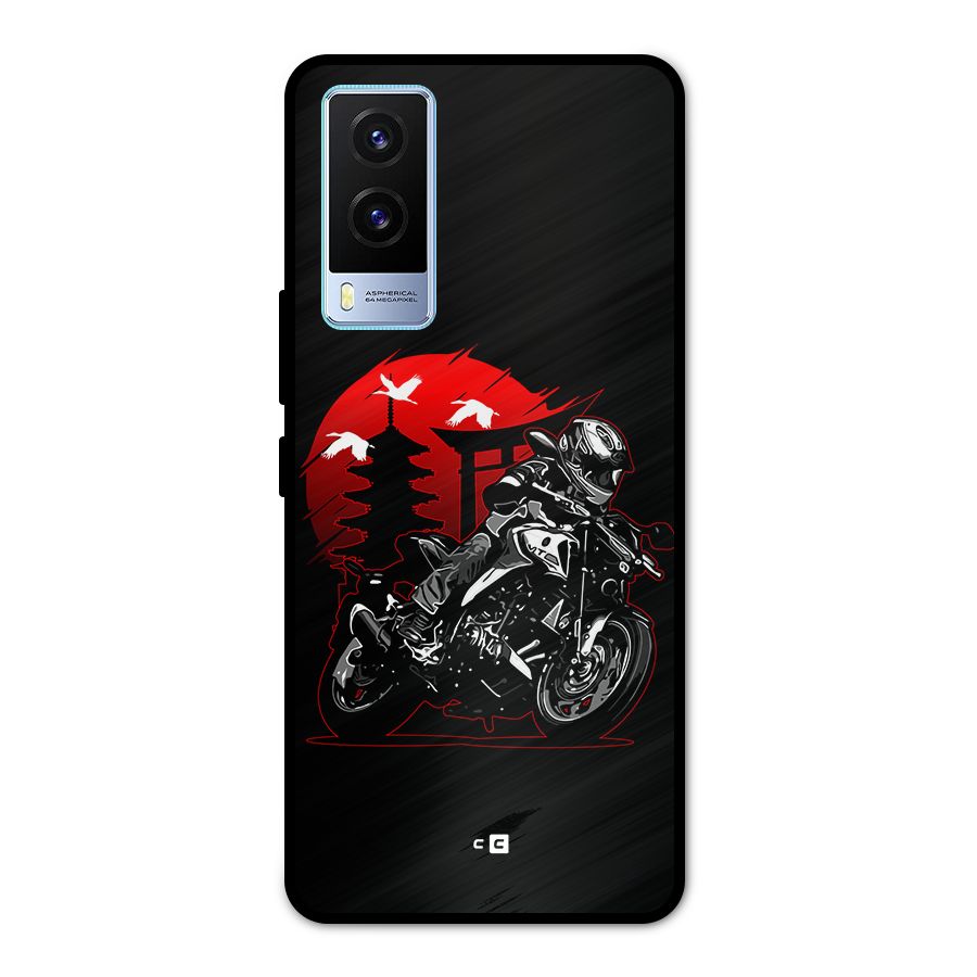 Moto Lean Metal Back Case for Vivo V21e 5G