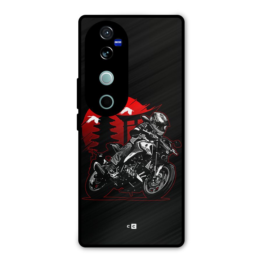 Moto Lean Metal Back Case for Vivo V40
