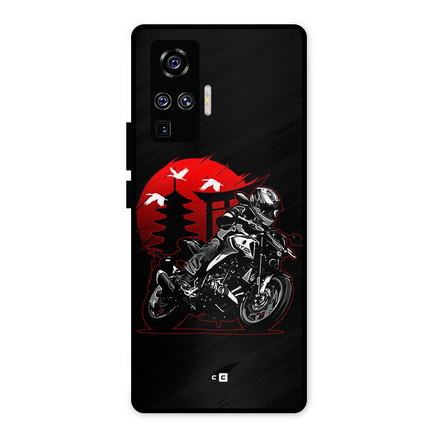Moto Lean Metal Back Case for Vivo X50 Pro