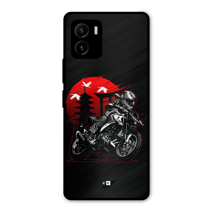Moto Lean Metal Back Case for Vivo Y15s