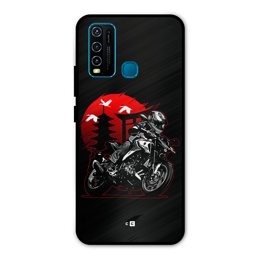Moto Lean Metal Back Case for Vivo Y30