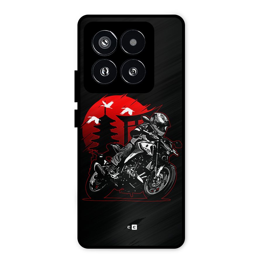 Moto Lean Metal Back Case for Xiaomi 14 Pro