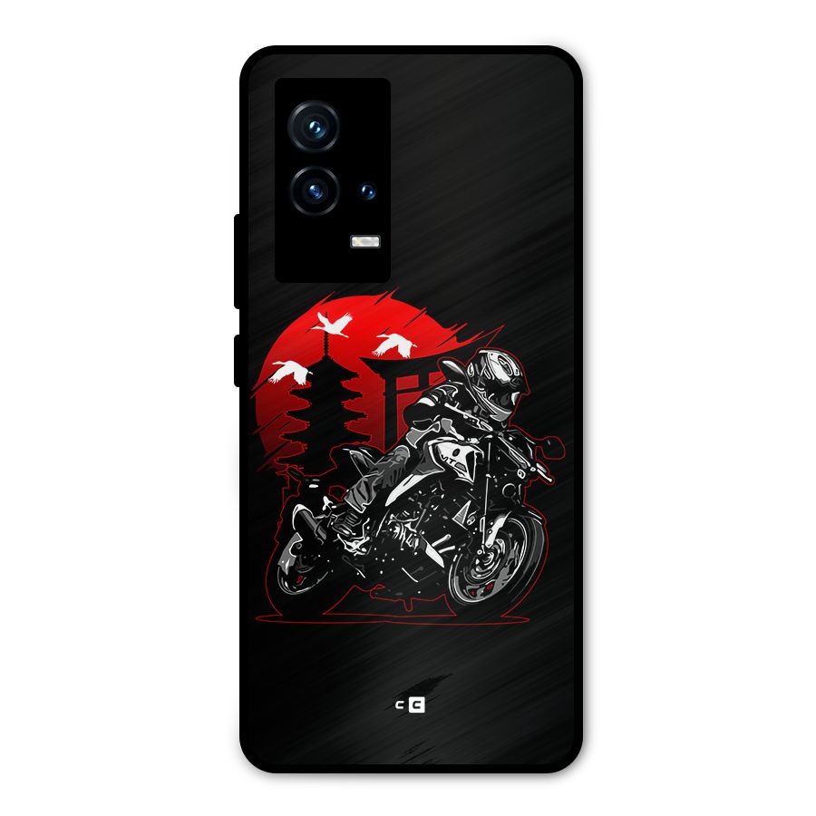 Moto Lean Metal Back Case for iQOO 9 5G