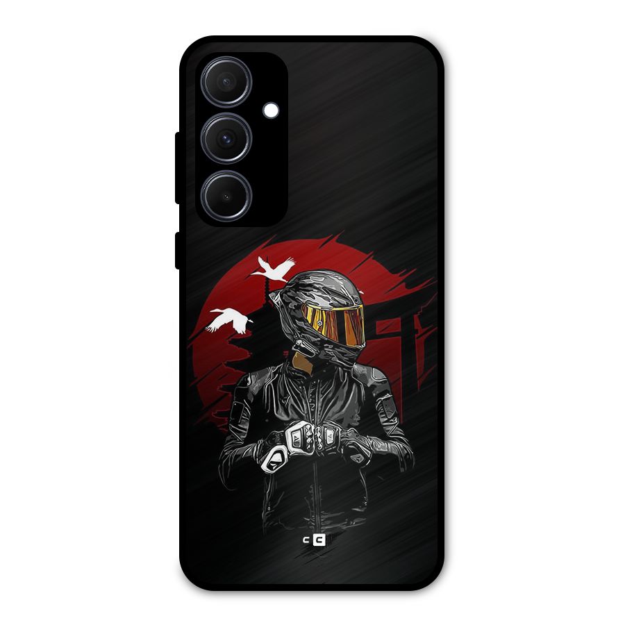 Moto Rider Ready Metal Back Case for Galaxy A35