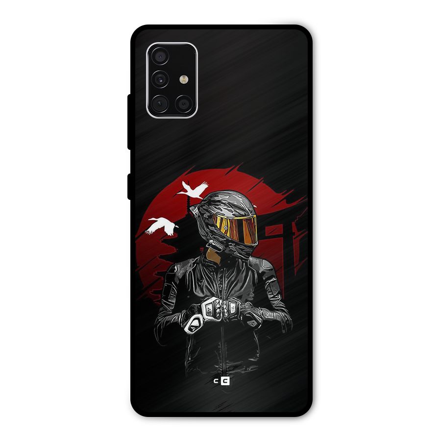 Moto Rider Ready Metal Back Case for Galaxy A51