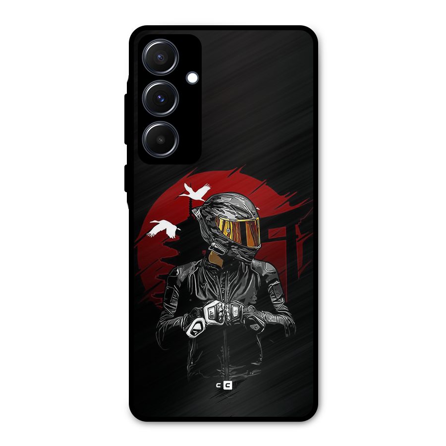 Moto Rider Ready Metal Back Case for Galaxy A55