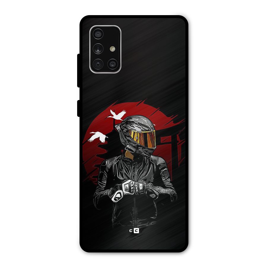 Moto Rider Ready Metal Back Case for Galaxy A71