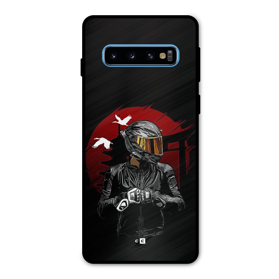 Moto Rider Ready Metal Back Case for Galaxy S10
