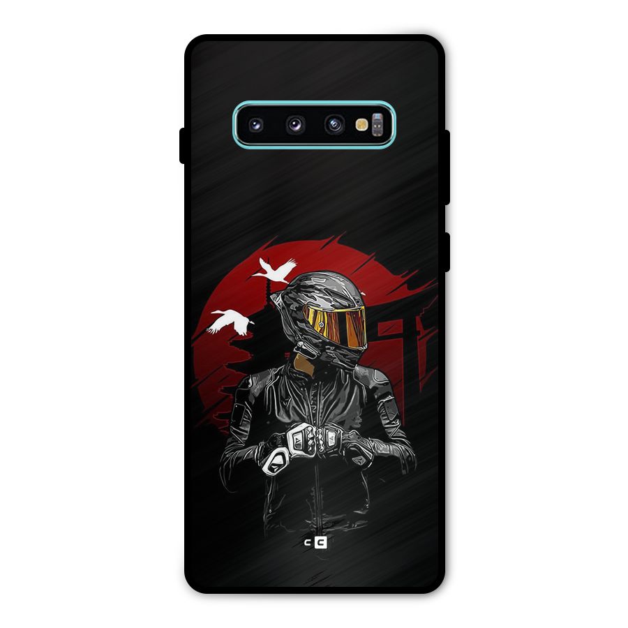 Moto Rider Ready Metal Back Case for Galaxy S10 Plus