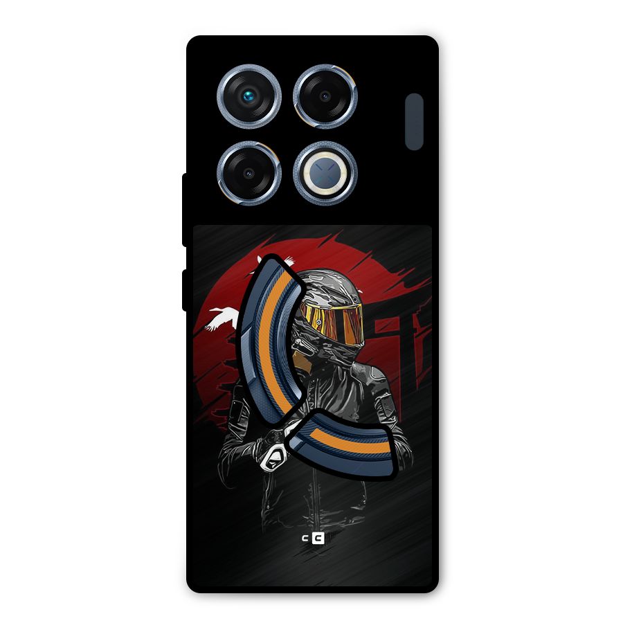 Moto Rider Ready Metal Back Case for Infinix GT 20 Pro