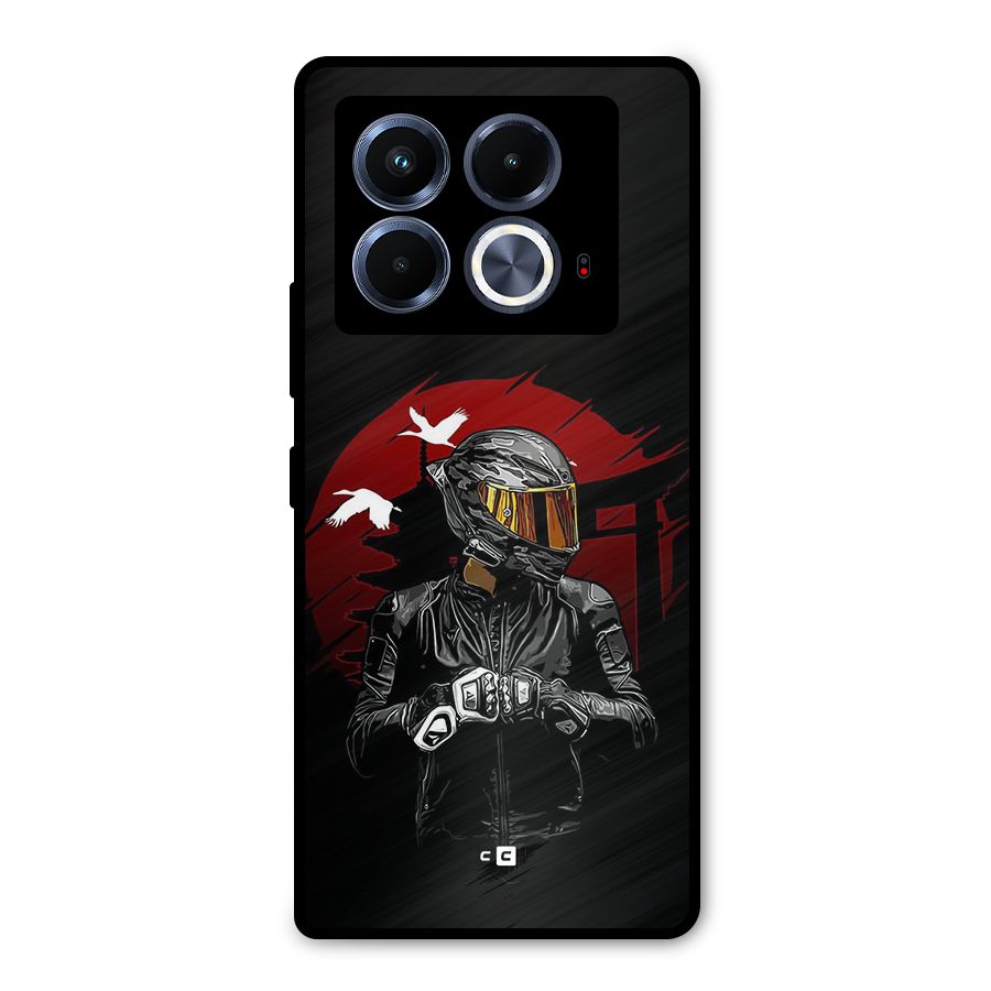 Moto Rider Ready Metal Back Case for Infinix Note 40 5G