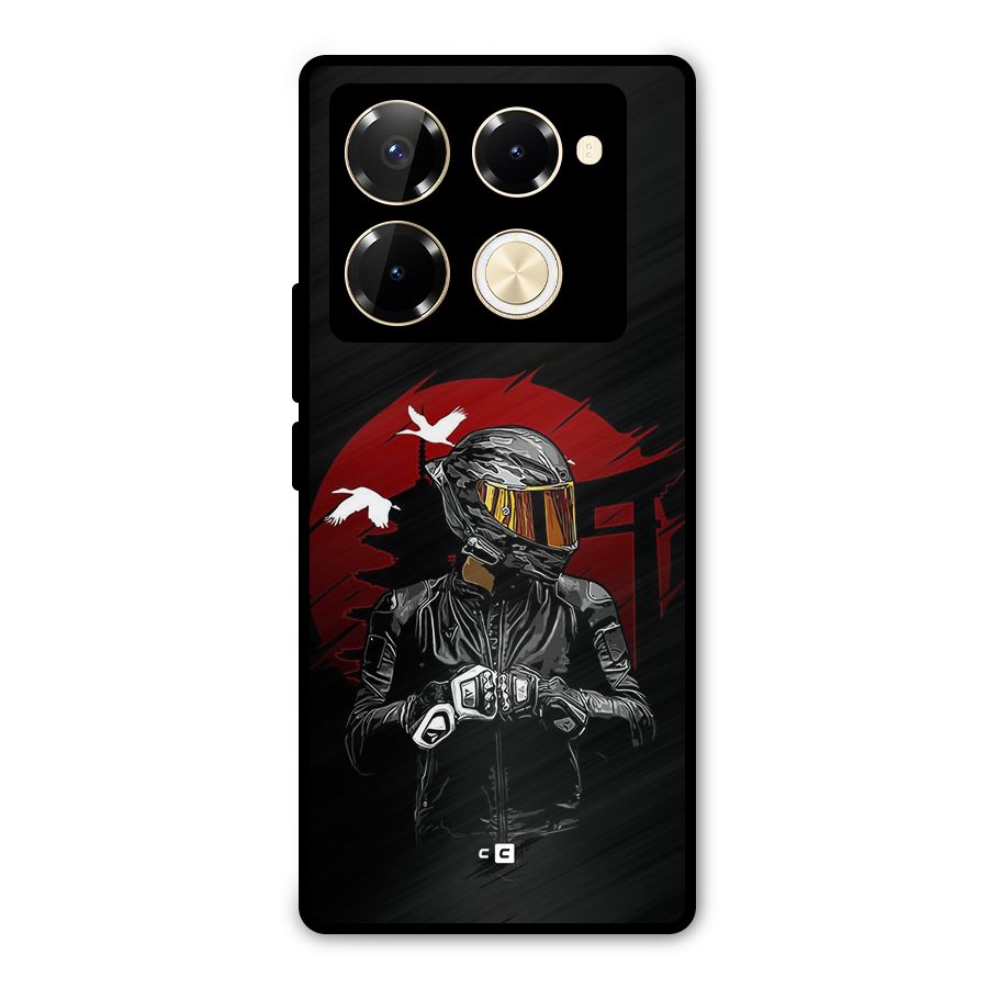Moto Rider Ready Metal Back Case for Infinix Note 40 Pro Plus