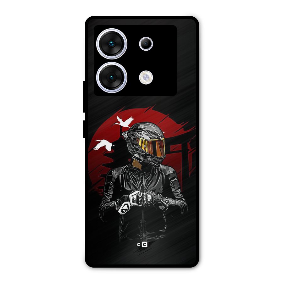 Moto Rider Ready Metal Back Case for Infinix Zero 30 5G