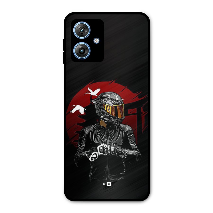 Moto Rider Ready Metal Back Case for Moto G54