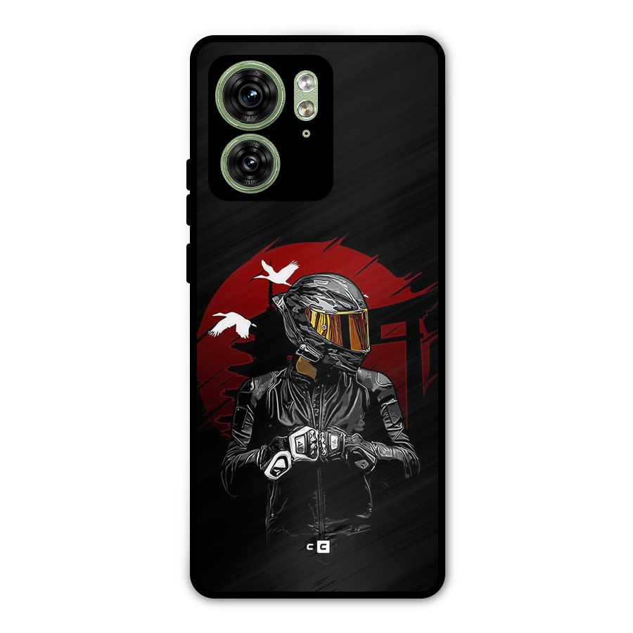 Moto Rider Ready Metal Back Case for Motorola Edge 40 5G