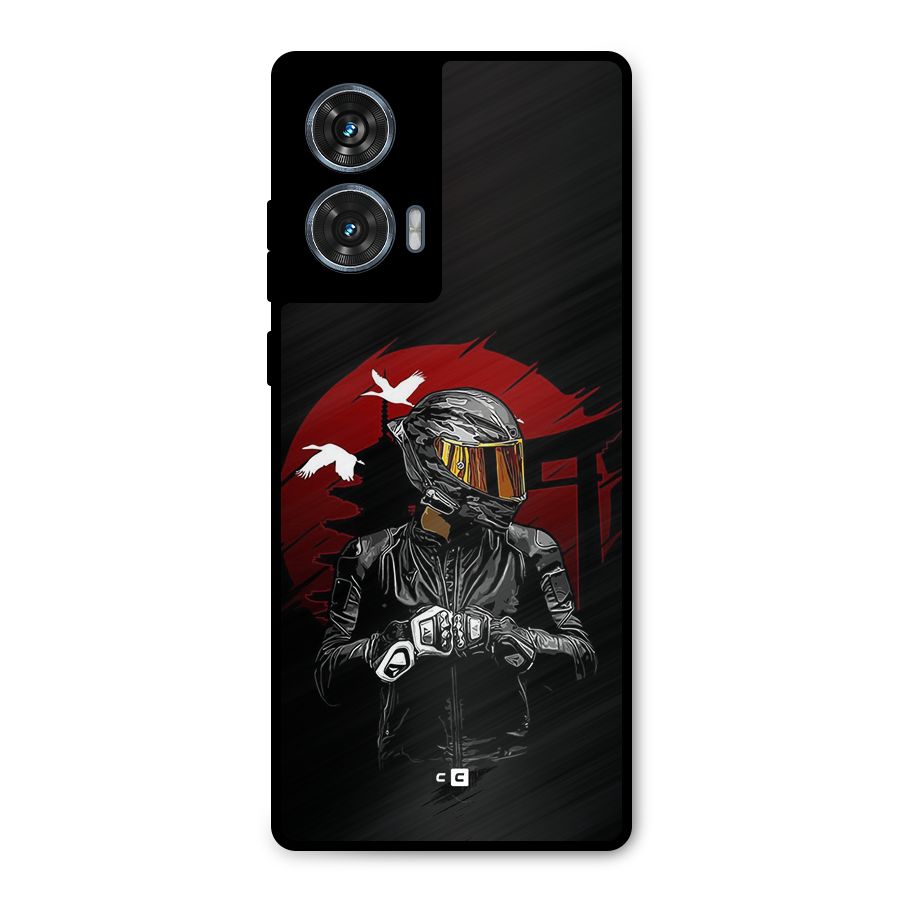 Moto Rider Ready Metal Back Case for Motorola Edge 50 Fusion