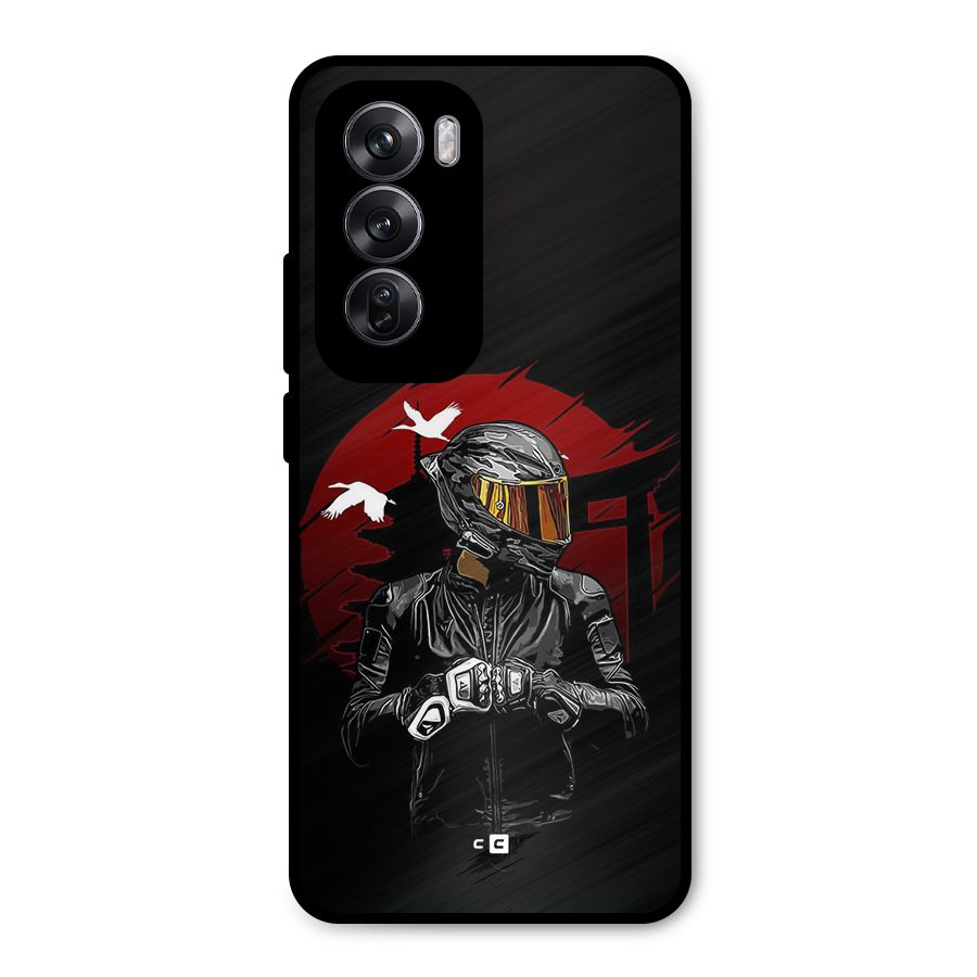 Moto Rider Ready Metal Back Case for Oppo Reno12 Pro