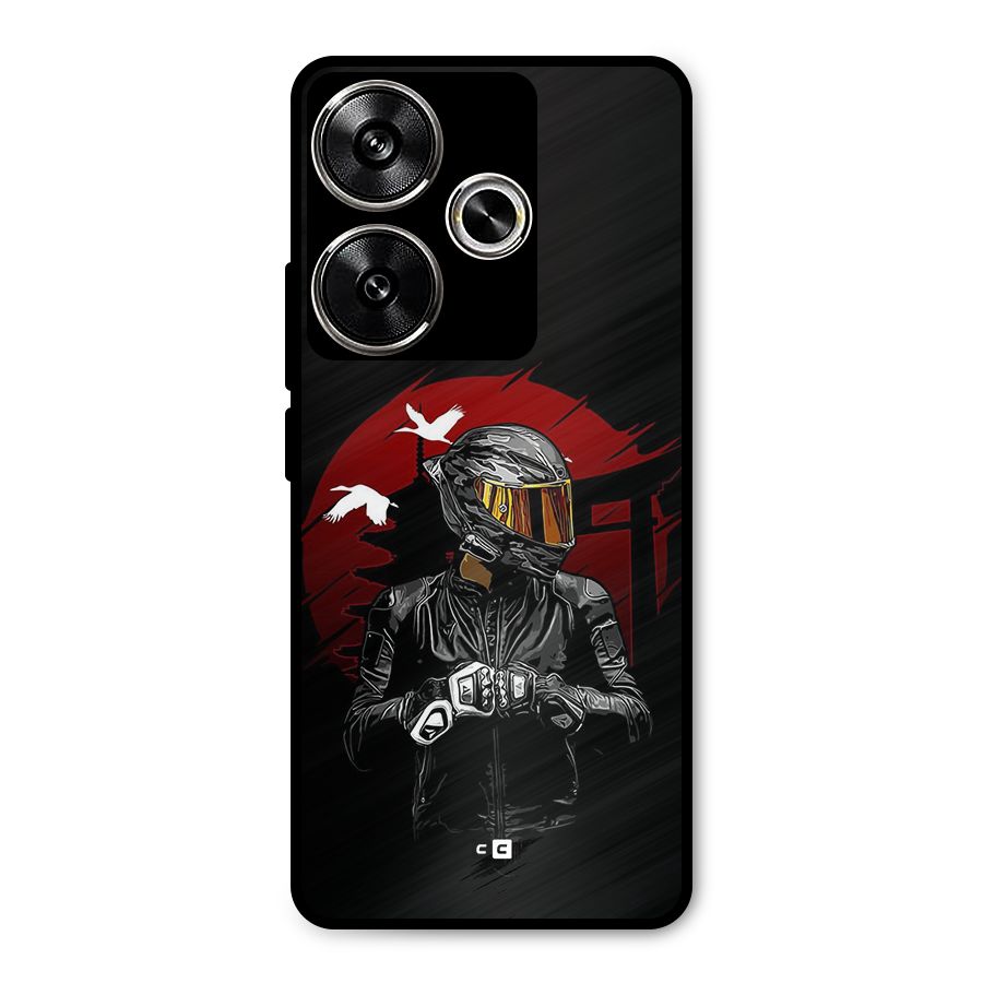 Moto Rider Ready Metal Back Case for Poco F6