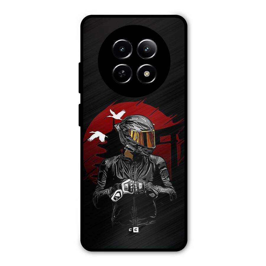 Moto Rider Ready Metal Back Case for Realme 12 5G