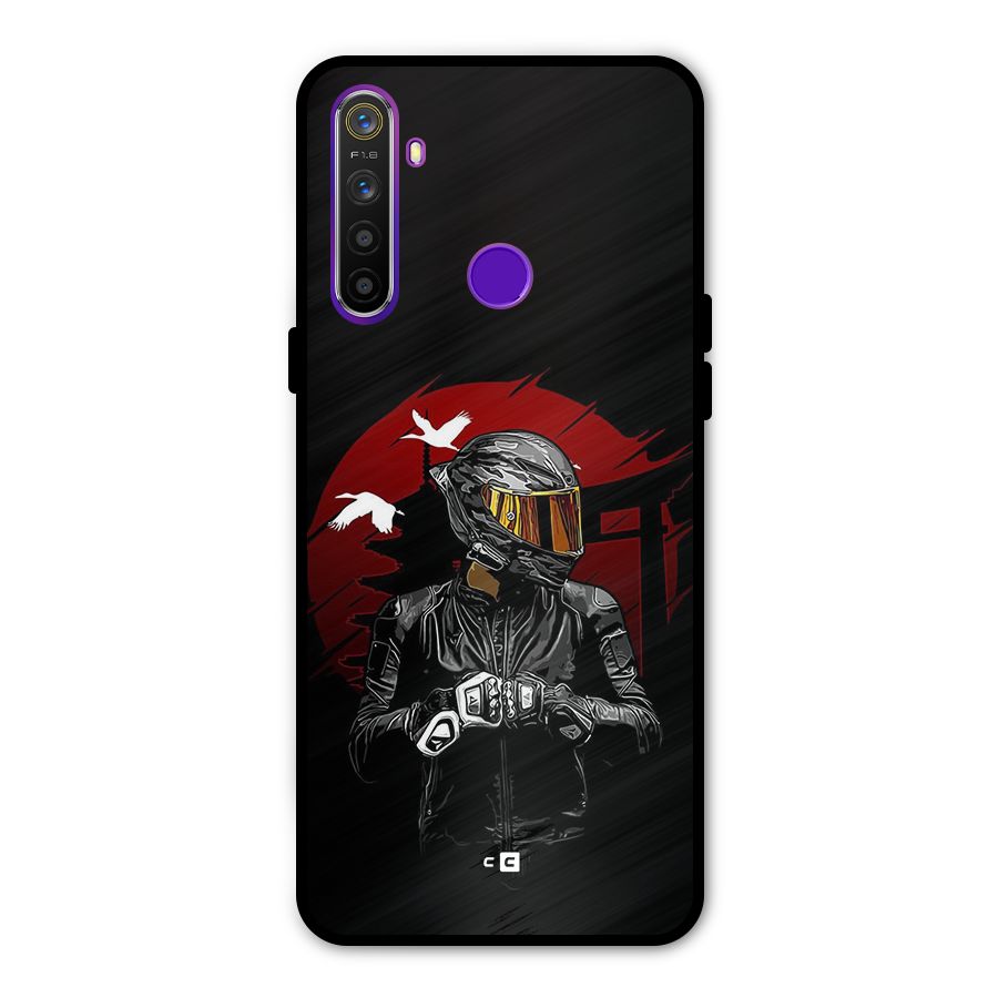 Moto Rider Ready Metal Back Case for Realme Narzo 10