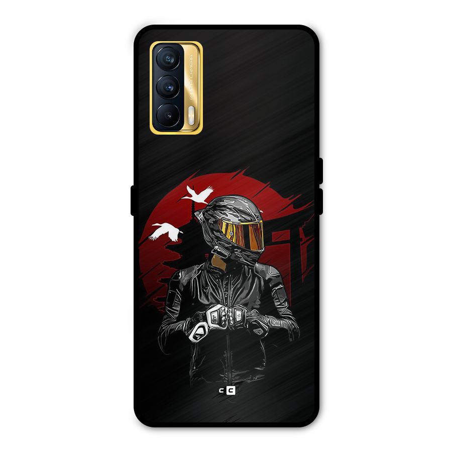 Moto Rider Ready Metal Back Case for Realme X7