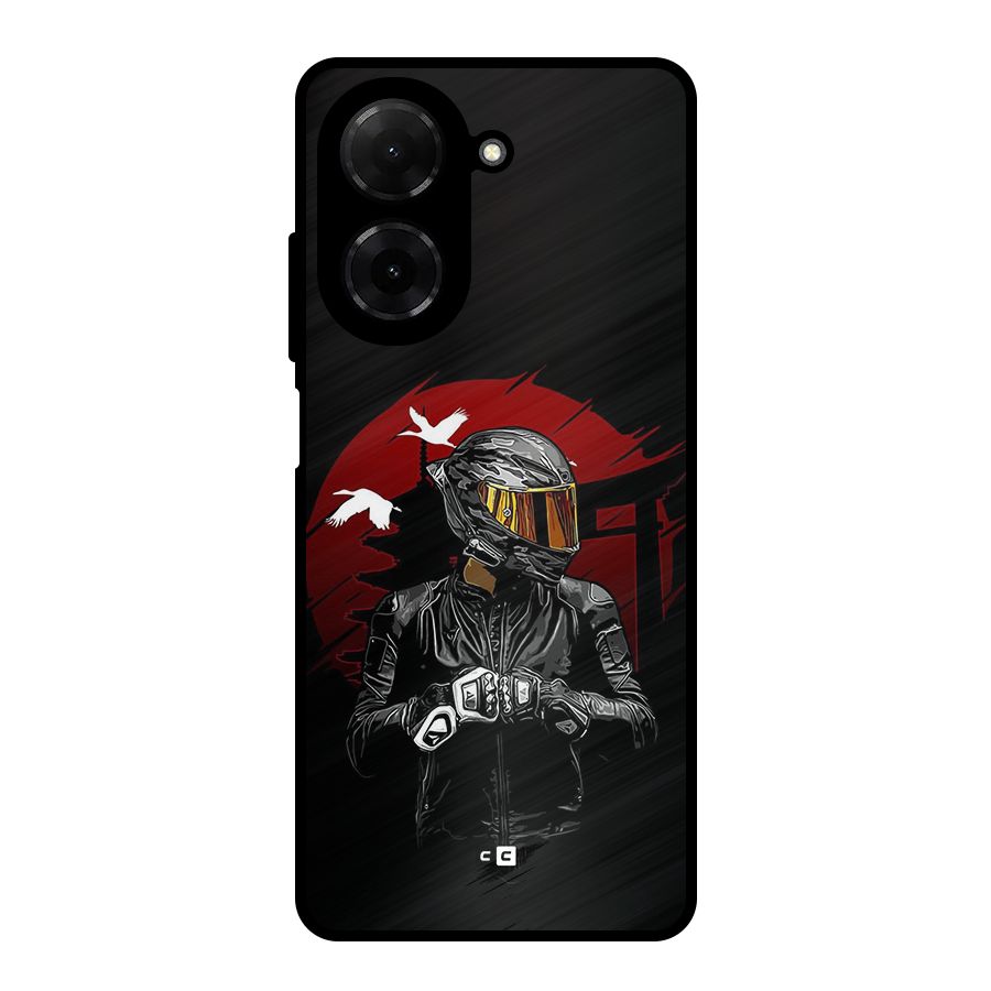 Moto Rider Ready Metal Back Case for Redmi A5 4G