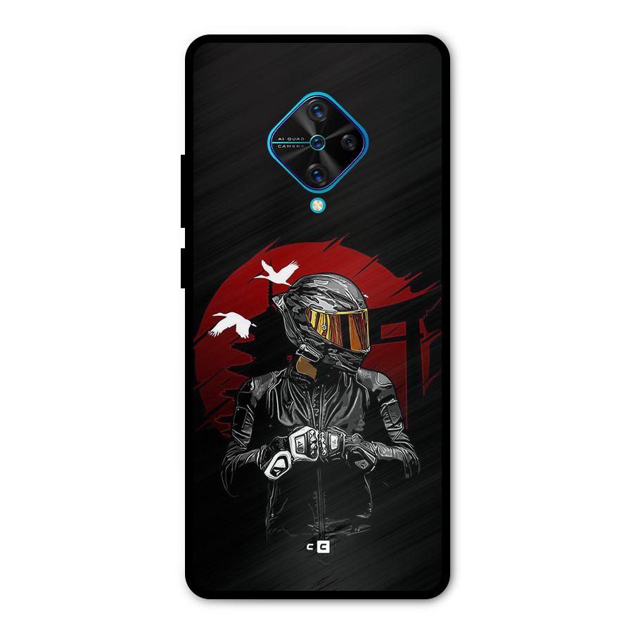 Moto Rider Ready Metal Back Case for Vivo S1 Pro