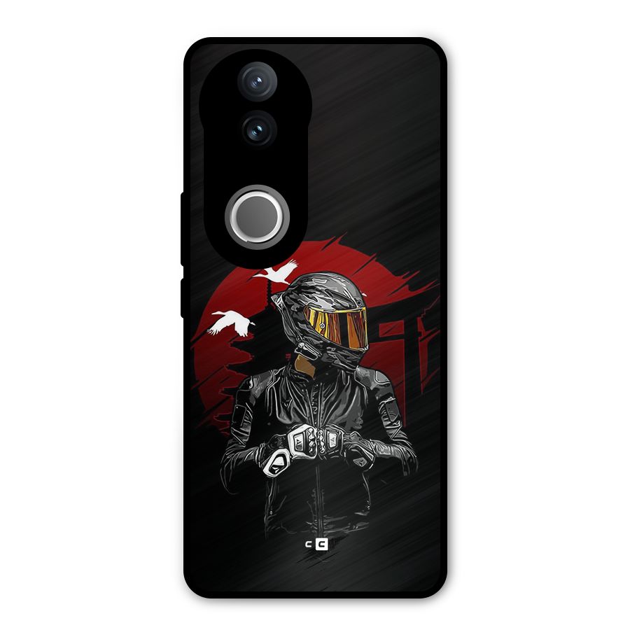 Moto Rider Ready Metal Back Case for Vivo V50